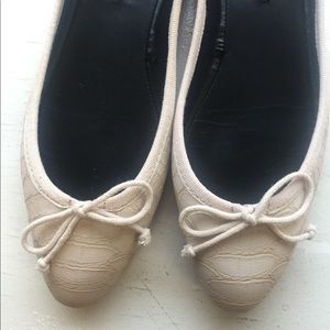 Zara nude ballet flats